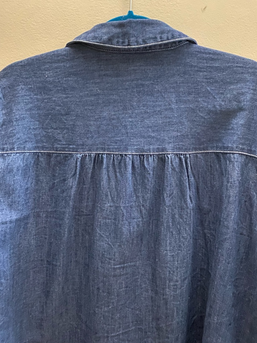 Pilcro Ski motif long sleeve denim button down - Picture 8 of 9